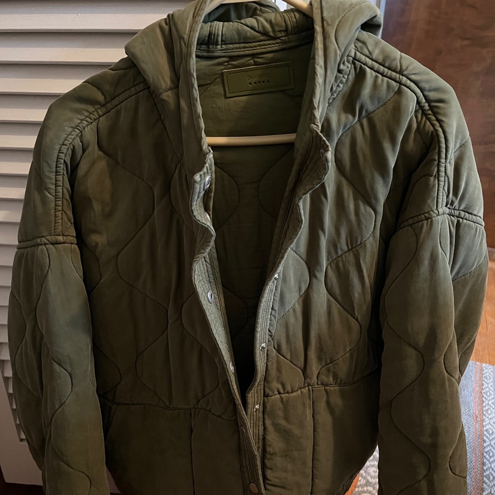 Blank NYC Hooded Quilted Jacket